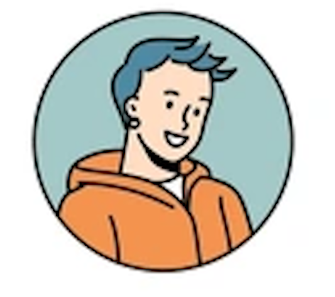 A line drawing of Sam